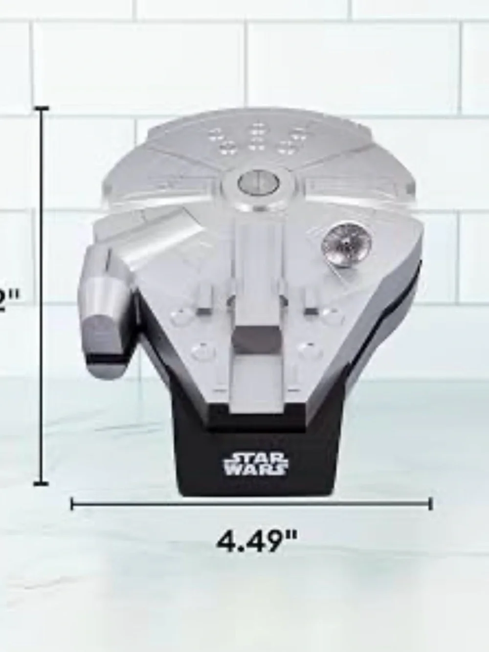 Star Wars Millennium Falcon Themed Waffle Maker - Black and Silver